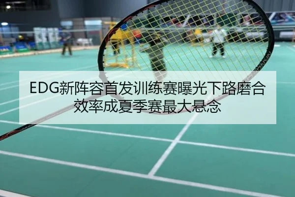 EDG新阵容首发训练赛曝光下路磨合效率成夏季赛最大悬念